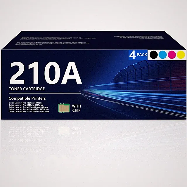 210A 210X Toner Cartridges 4 Pack | 210A 210X Toner for HP W2100A W2100X with...