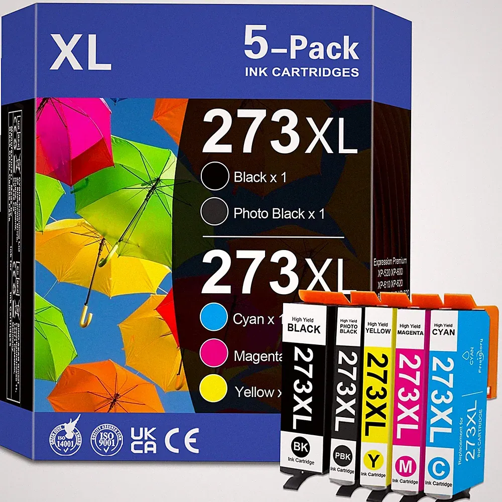 273 XL Ink Cartridges Combo Pack for 273 273XL T273XL Ink Work with XP-520 XP...