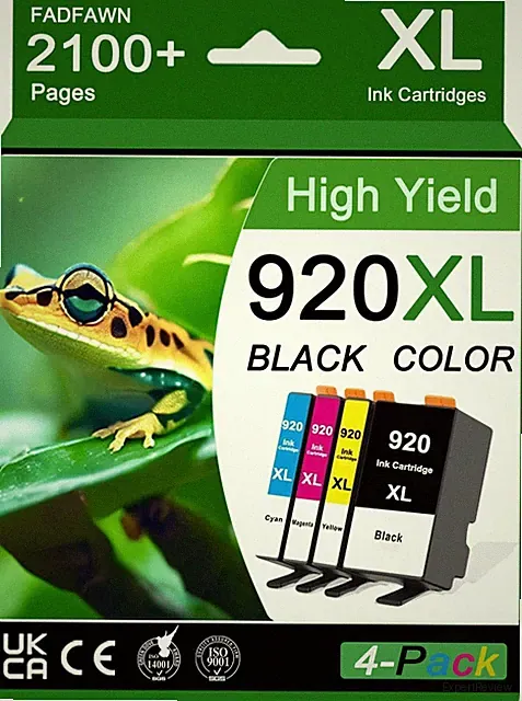 920 920XL Ink Cartridges High Yield - for HP 920 Ink Cartridges Combo Pack Us...