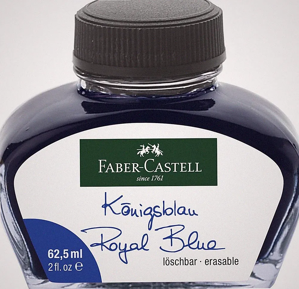 Blue Erasable Fountain Pen Ink, 62.5ml Bottle