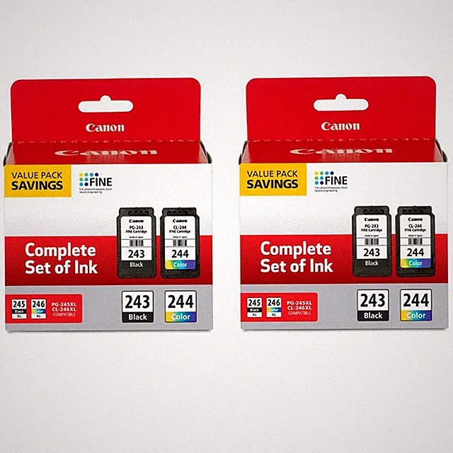 Canon PG-243/CL-244 Black and Color Ink Cartridge Value Pack for Select PIXMA iP