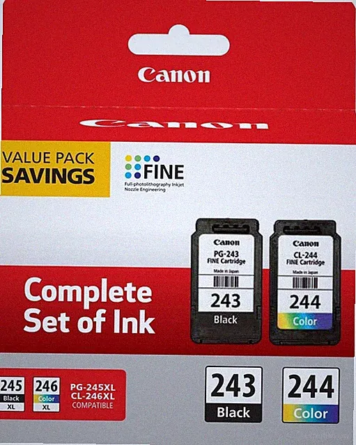 Canon PG 243 CL 244 Ink Cartridges Value Pack Black and Color Inkjet Printing