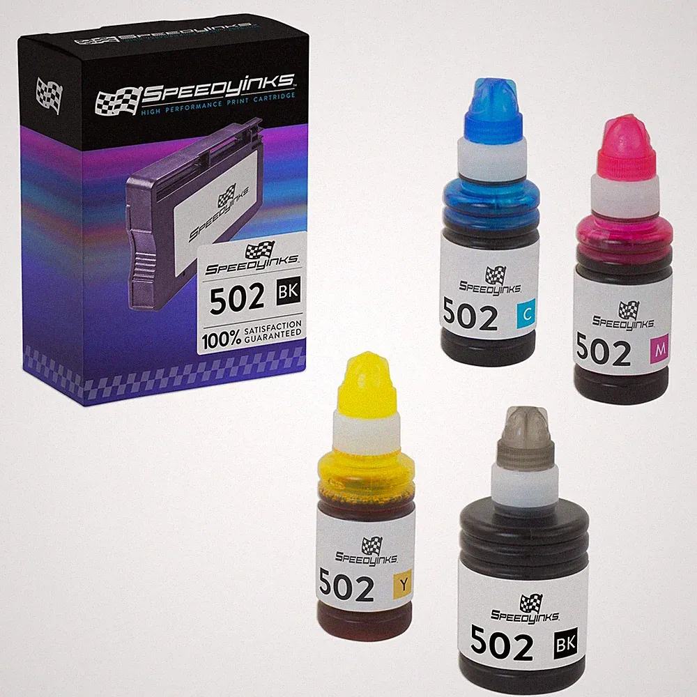 Compatible Ink Bottle (4 Set - Black, Cyan, Magenta, Yellow)