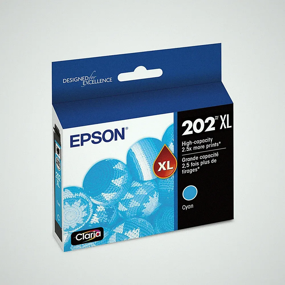 High Capacity Cyan Ink Cartridge for Inkjet Printers Sharp Color and Text