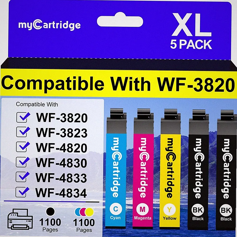 Ink Cartridge Replacement Epson 822XL 822 XL Ink Cartridges Combo Pack WF3820
