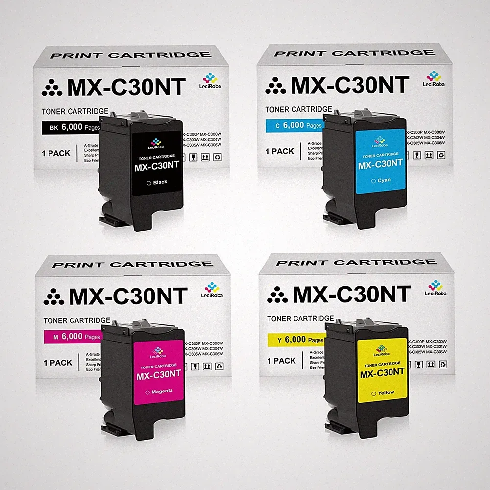 LeciRoba Toner Cartridges Replacement for Sharp MX-C30 MX-C30NT MXC30NT MXC30...