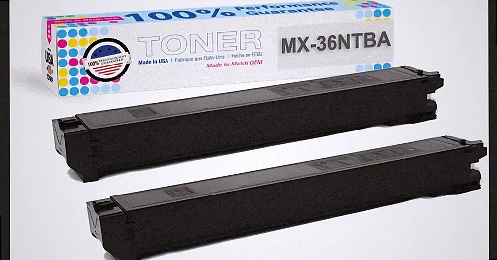 MADE IN USA TONER Cartridge Replacement for Sharp MX-36NT black