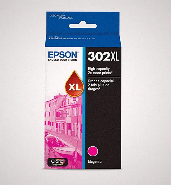 Magenta Inkjet Printer Ink Individual Cartridge for Brilliant Photos and Shar...