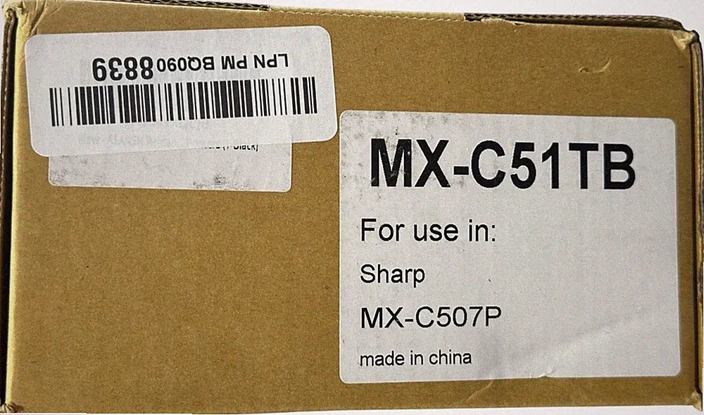 MX-C51TB for use in Sharp MX-C507P Black Toner Cartridge